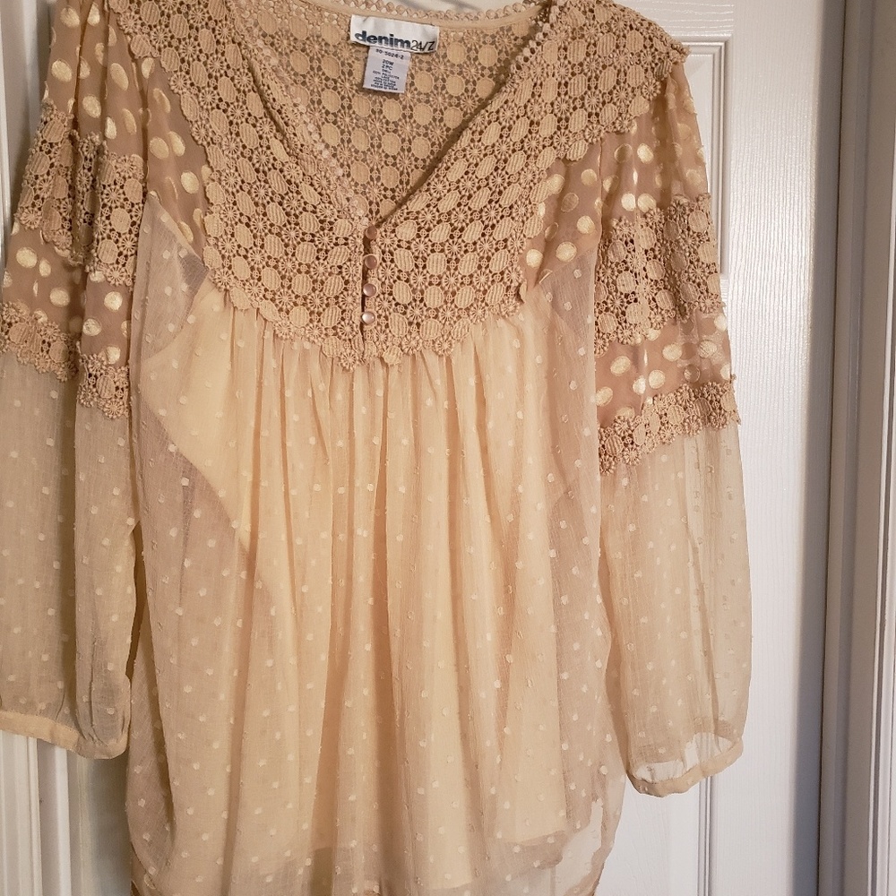 Roaman's plus size 2pc blouse - Picture 2 of 4